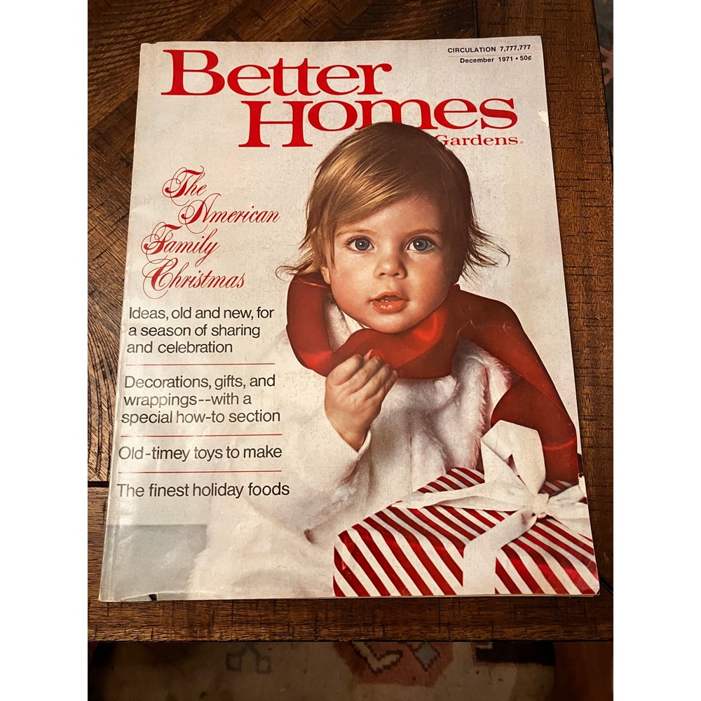 Better Homes and Gardens Magazine December 1971 Vintage Christmas Holiday Decor